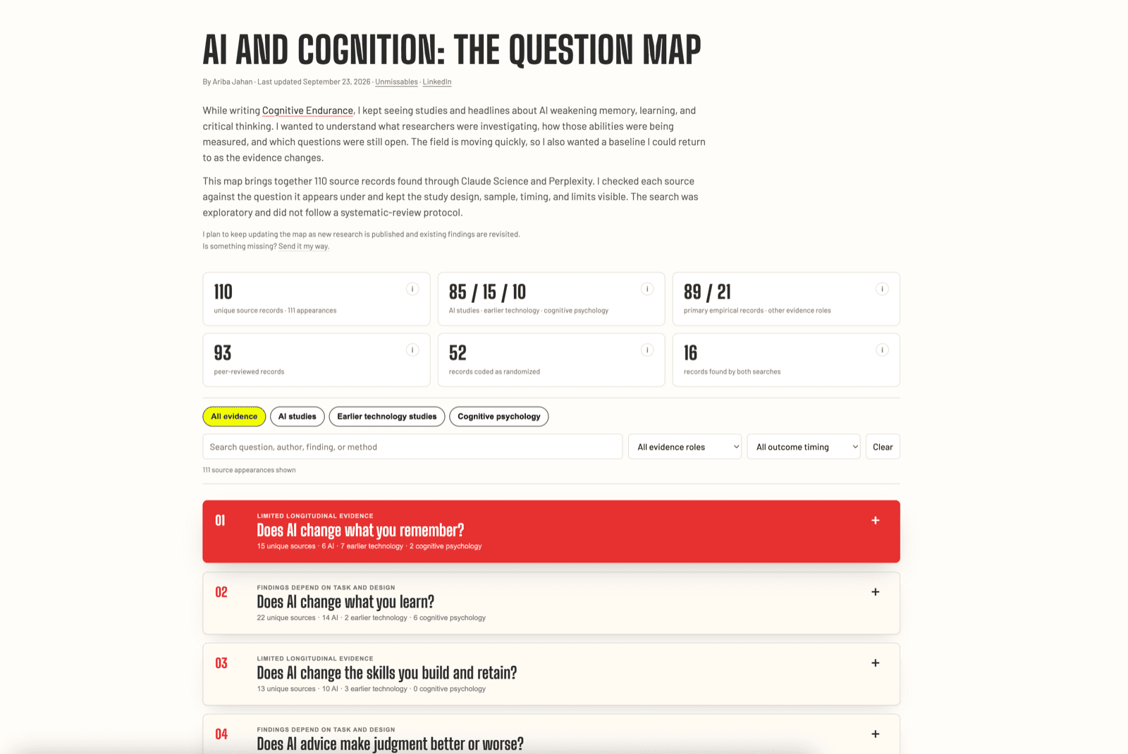 Exploring the relationship between AI and our Cognition
